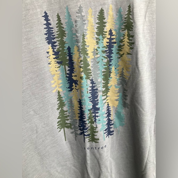 Tentree t-shirt tree blend organic cotton grey medium - Picture 3 of 4